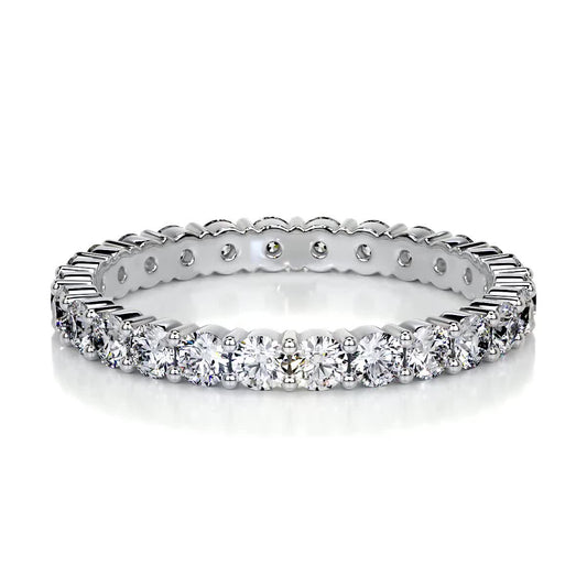 0.9ct Round EF- VVS Diamond Stackable Wedding Band
