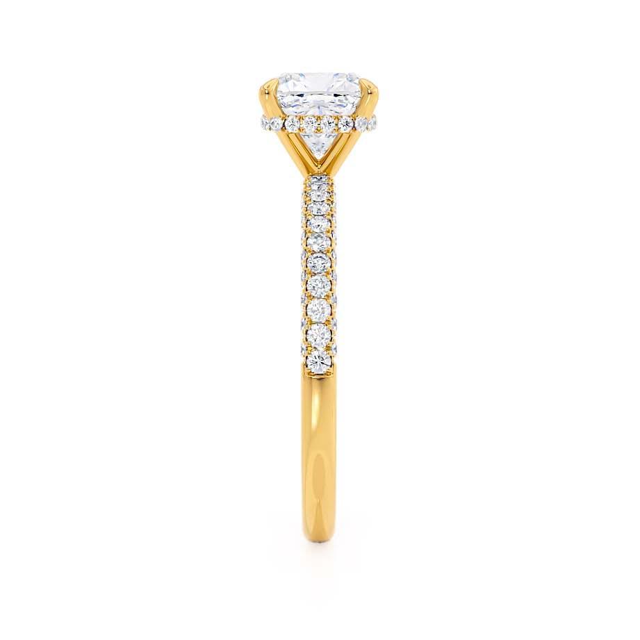 1.20 CT Cushion Hidden Halo CVD F/VS1 Diamond Engagement Ring