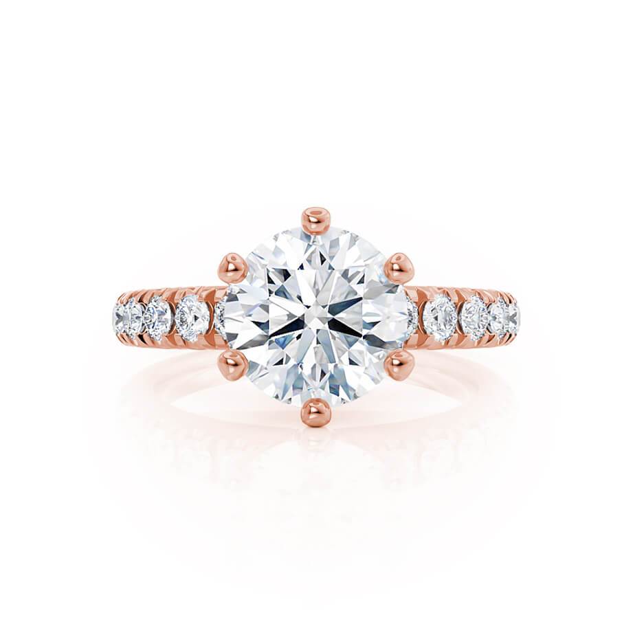 1.0 CT Round Solitaire CVD F/VVS2 Diamond Engagement Ring