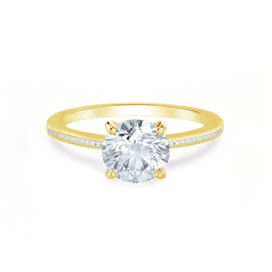 1.20 CT Round Solitaire CVD E/VS1 Diamond Engagement Ring