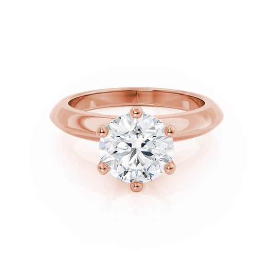 1.0 CT Round Solitaire CVD G/VVS1 Diamond Engagement Ring