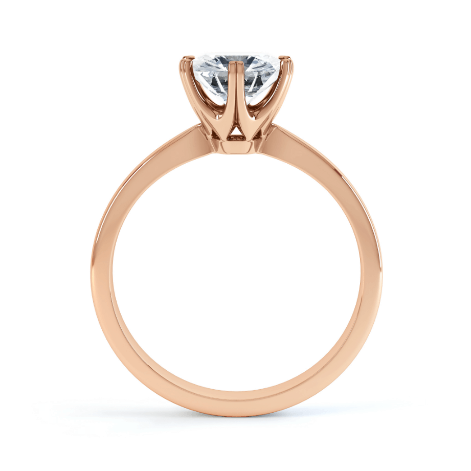 1.0 CT Round Solitaire CVD F/VS2 Diamond Engagement Ring