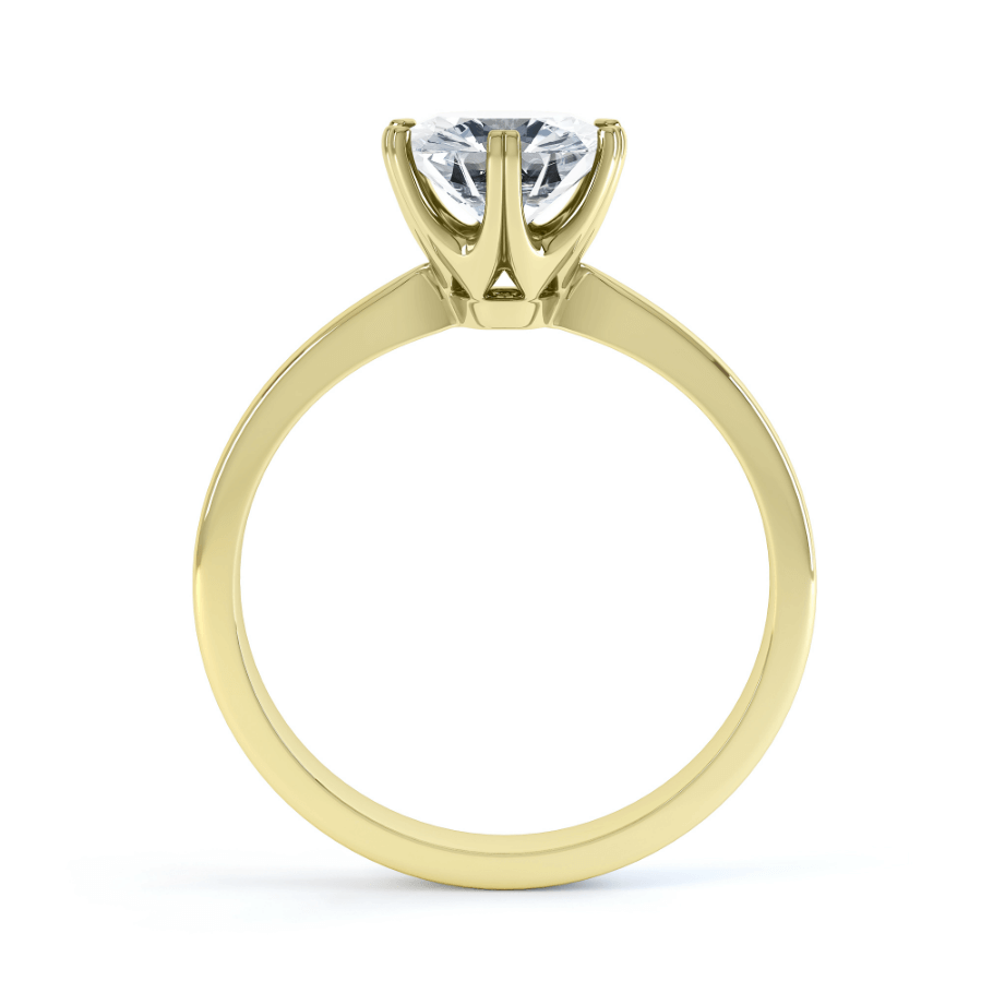 1.0 CT Round Solitaire CVD E/VVS1 Diamond Engagement Ring