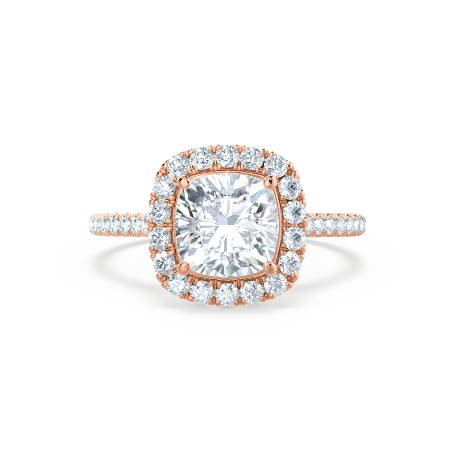 1.20 CT Cushion Halo CVD G/VVS1 Diamond Engagement Ring