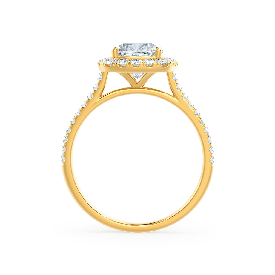 1.20 CT Cushion Halo CVD E/VVS2 Diamond Engagement Ring