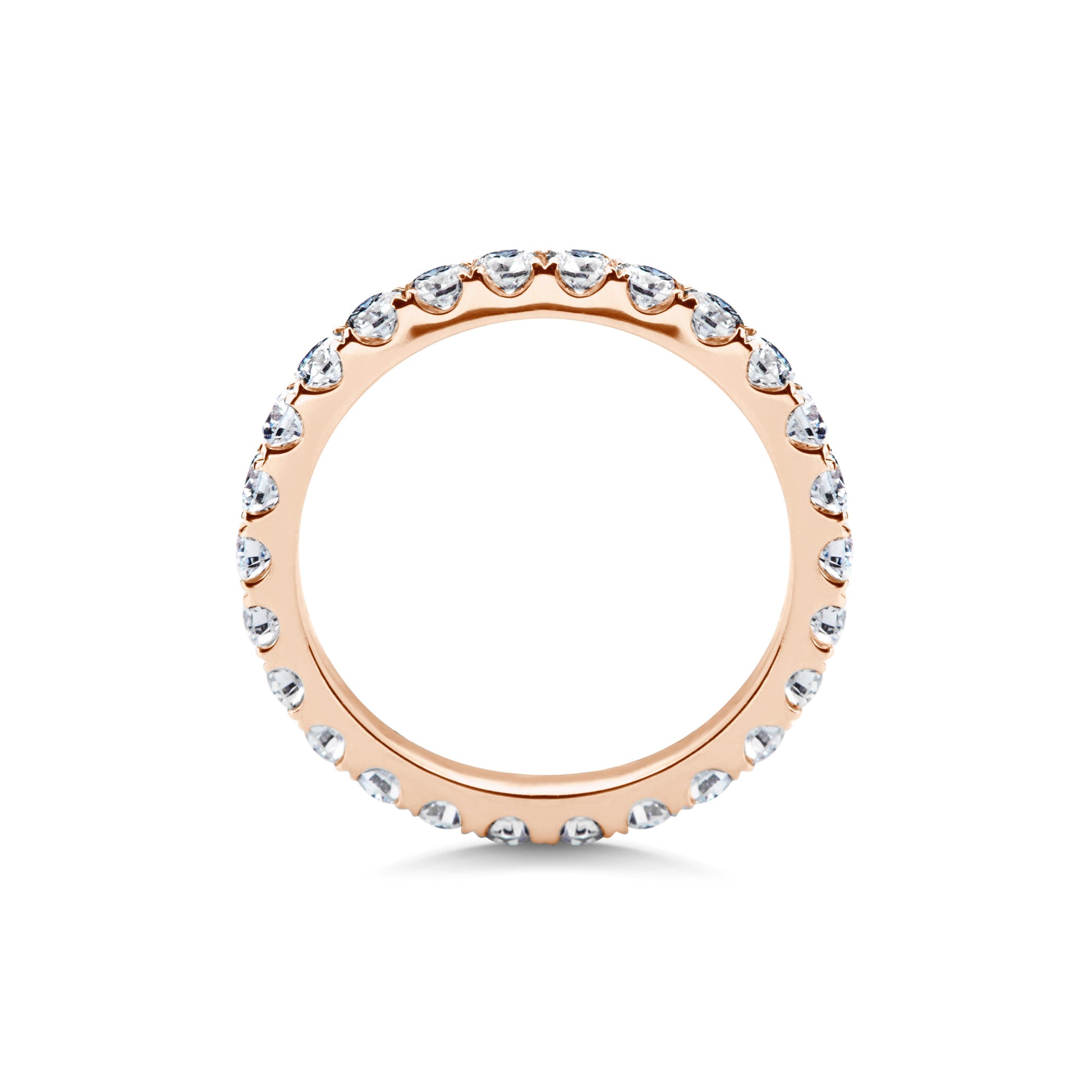 1.15 CT Round Full Eternity Stackable Wedding Band