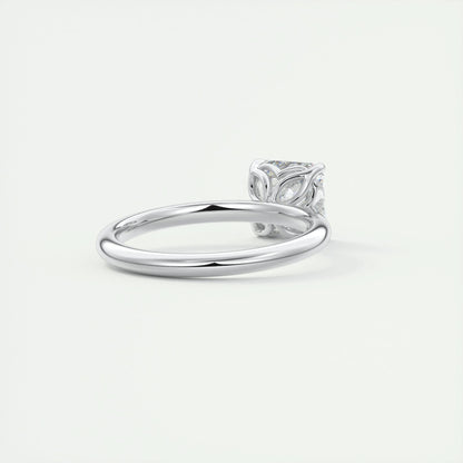 2 CT Asscher Solitaire CVD F/VS1 Diamond Engagement Ring