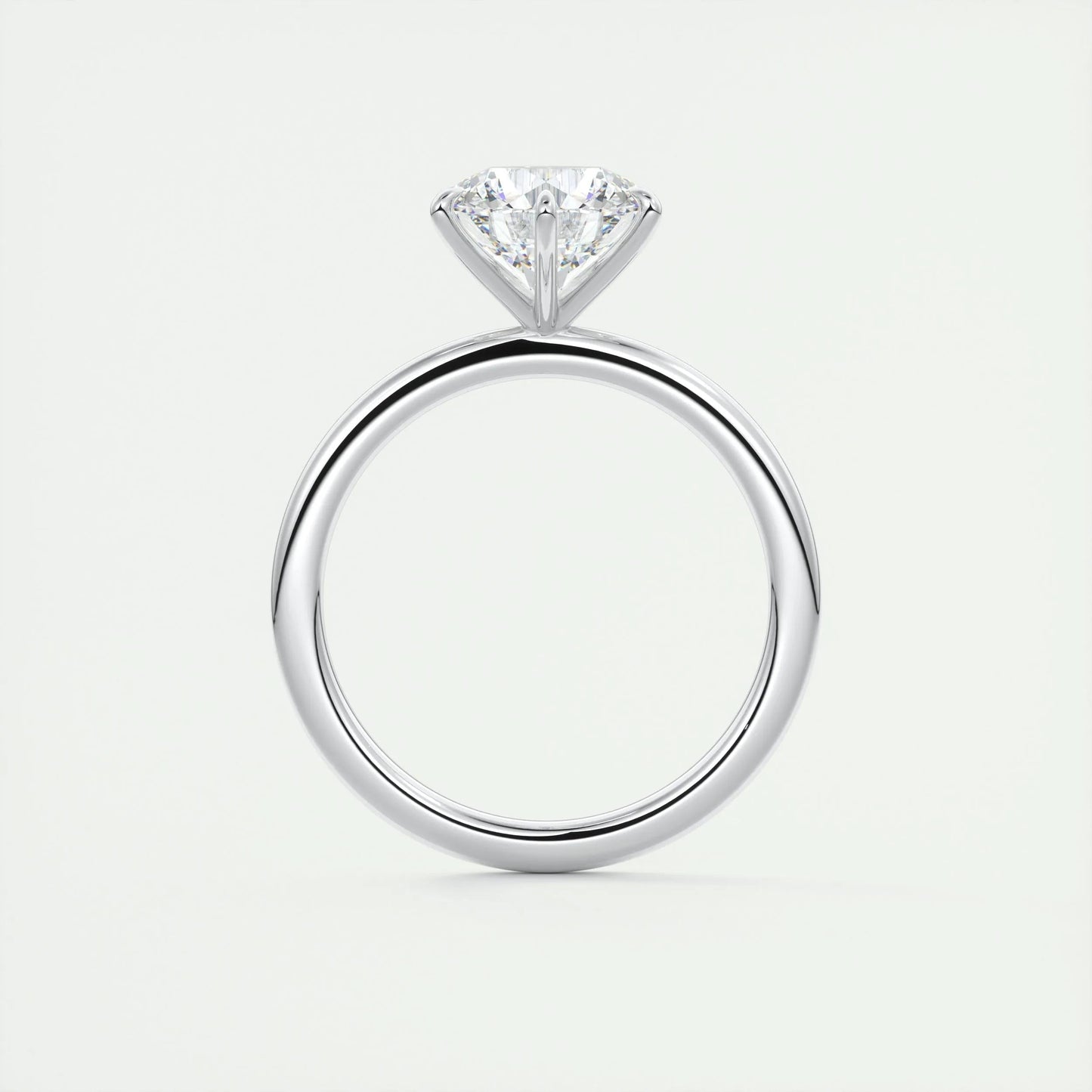 2 CT Round Solitaire CVD F/VS1 Diamond Engagement Ring