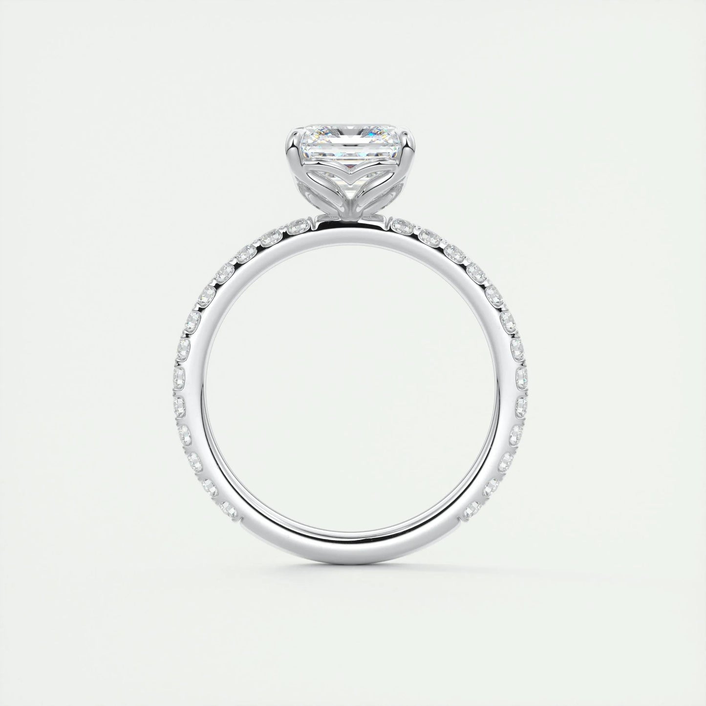 2 CT Asscher Solitaire CVD F/VS1 Diamond Engagement Ring