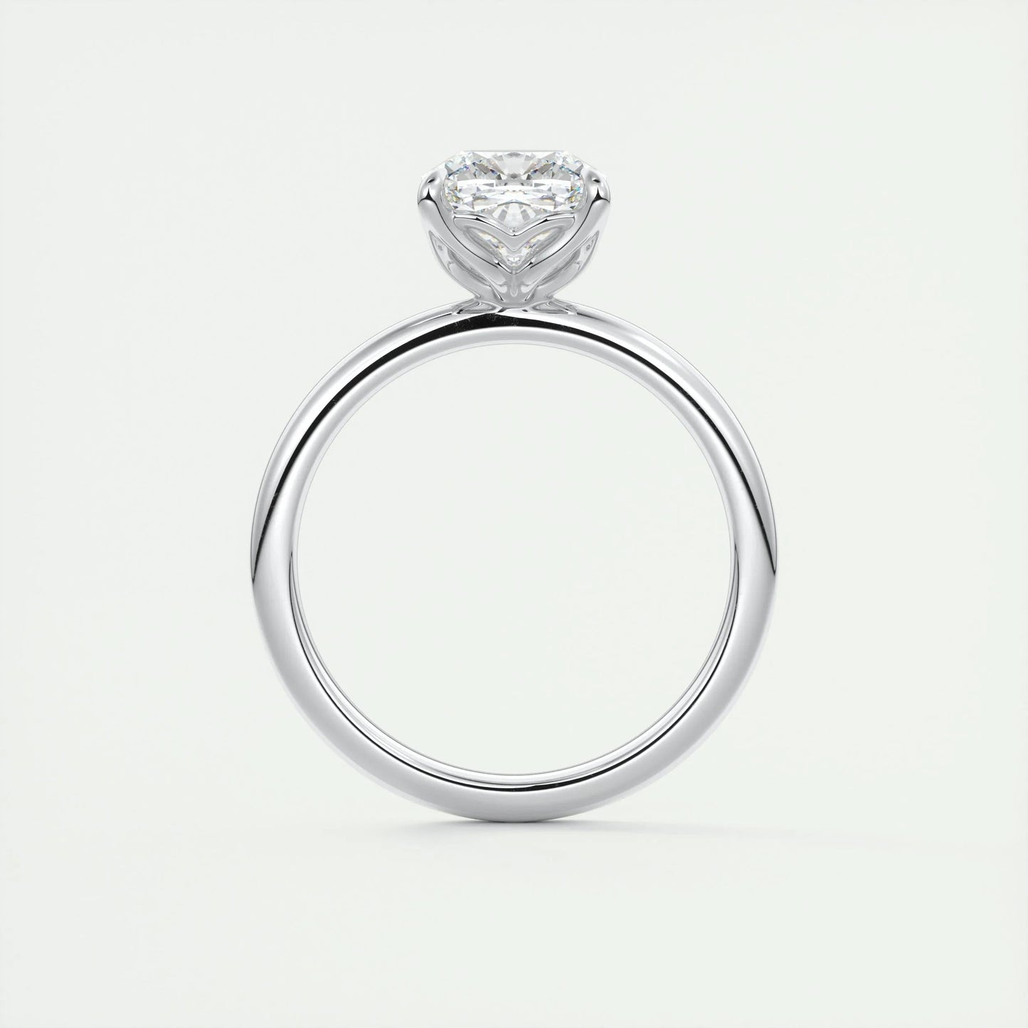 2 CT Cushion Solitaire CVD F/VS1 Diamond Engagement Ring