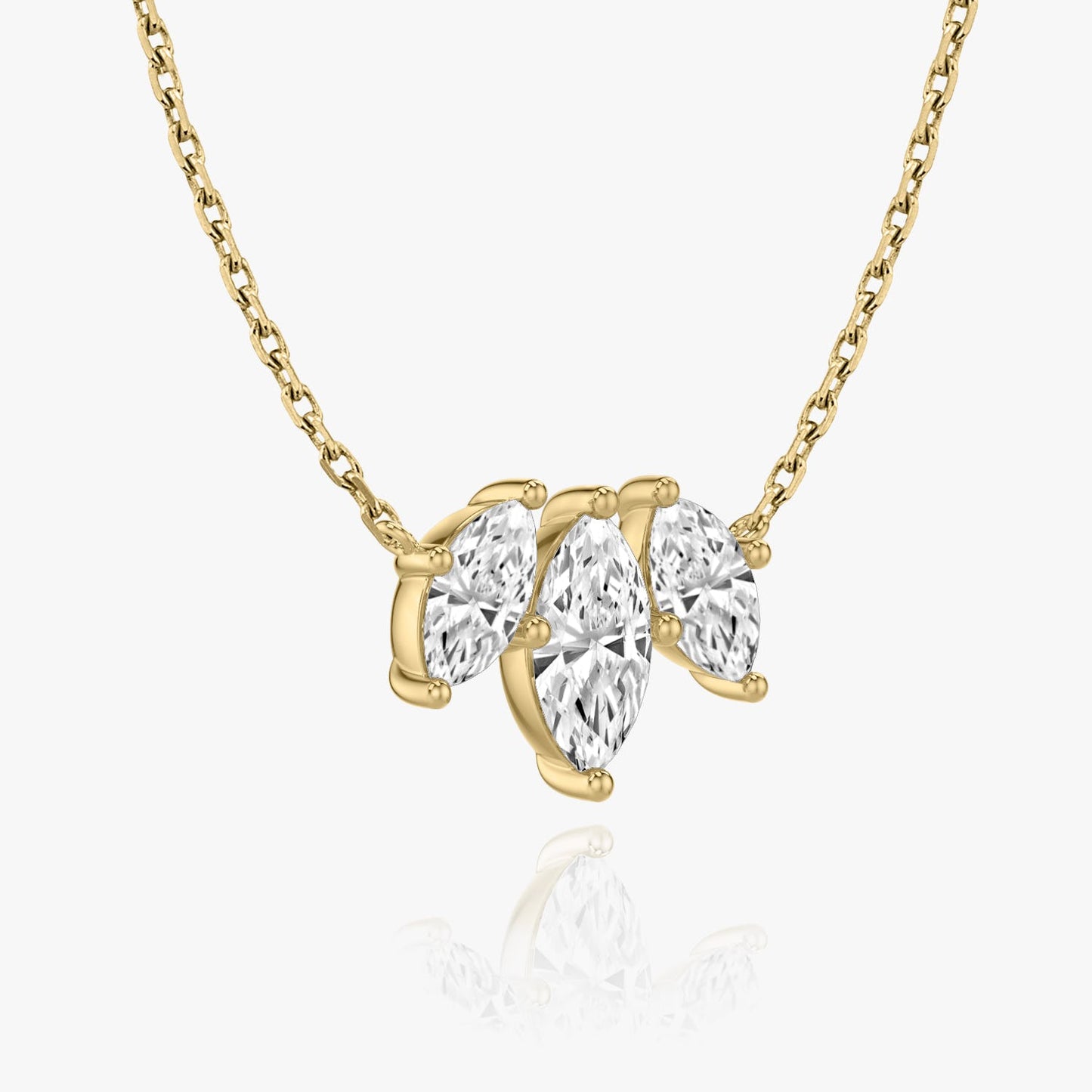 2.0 TC Marquise CVD F/VS Diamond Necklace