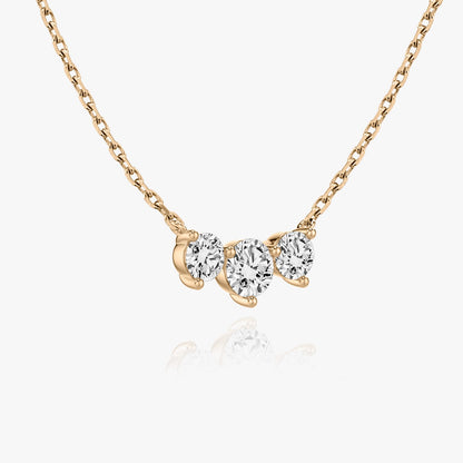 1.0 TCW Round CVD F/VS Diamond Necklace