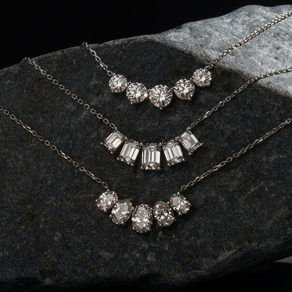 3.50 TC Oval CVD F/VS Diamond Necklace