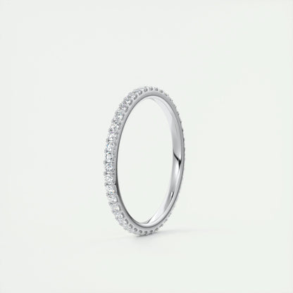 0.36 CT Round EF- VVS Diamond Full Eternity Wedding Band