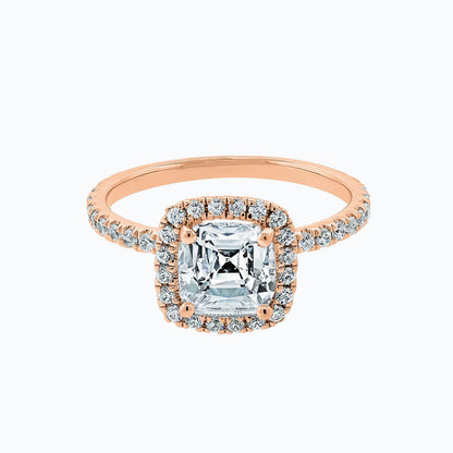 1.50 CT Cushion Halo CVD F/VS2 Diamond Engagement Ring