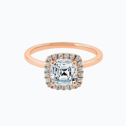 1.50 CT Cushion Halo CVD F/VS2 Diamond Engagement Ring