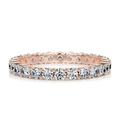 0.9ct Round EF- VVS Diamond Stackable Wedding Band