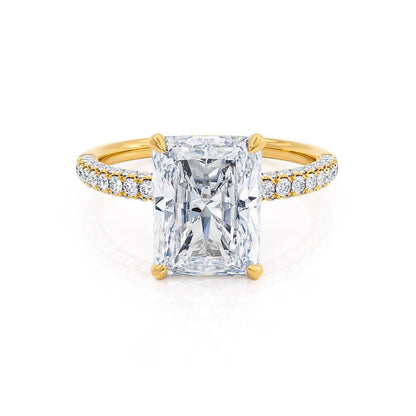 1.50 CT Radiant Hidden Halo CVD F/VS1 Diamond Engagement Ring