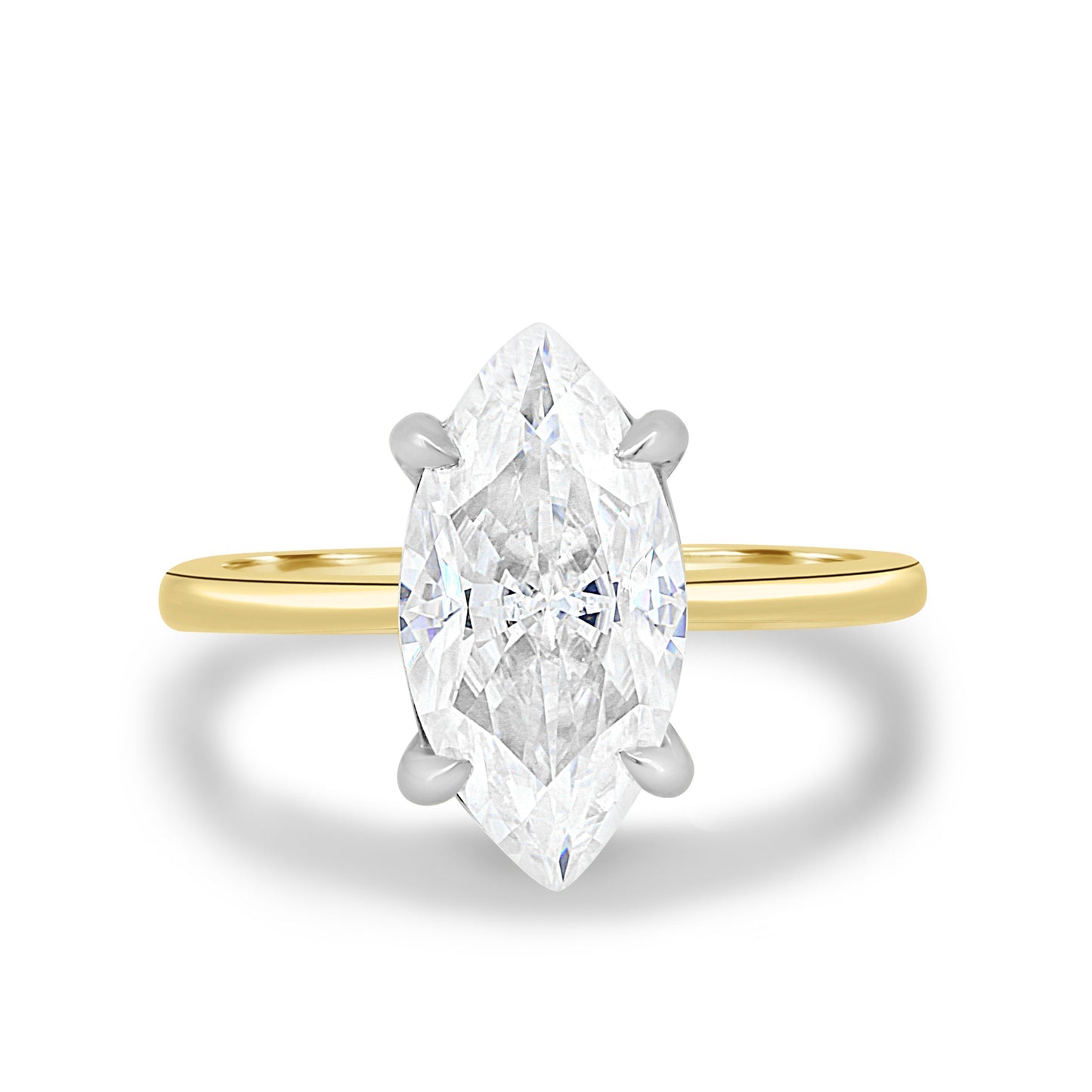 1.50 CT Marquise Solitaire CVD F/VS1 Diamond Engagement Ring