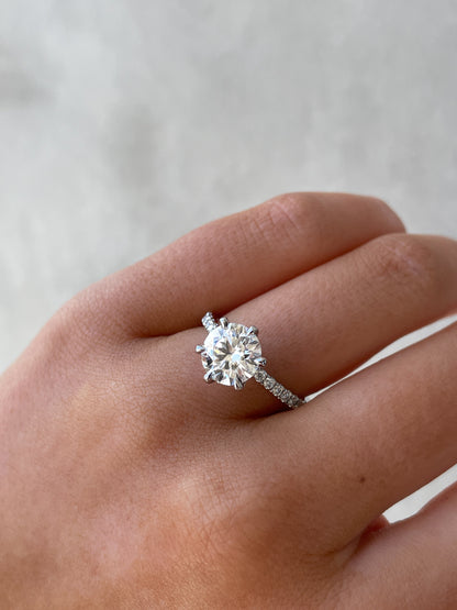 1.80 CT Round Solitaire CVD D/VS1 Diamond Engagement Ring