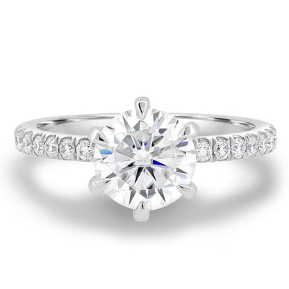 1.80 CT Round Solitaire CVD D/VS1 Diamond Engagement Ring