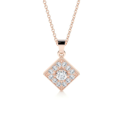 0.25 CT Round CVD F/VS Diamond Necklace