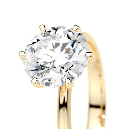 2.50 CT Round Solitaire CVD G/SI1 Diamond Engagement Ring