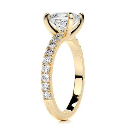 1.50 CT Princess Solitaire CVD G/VS2 Diamond Engagement Ring