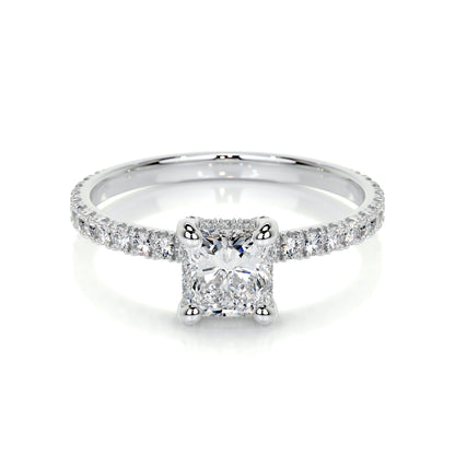 1.05 CT Radiant Hidden Halo CVD E/VS2 Diamond Engagement Ring