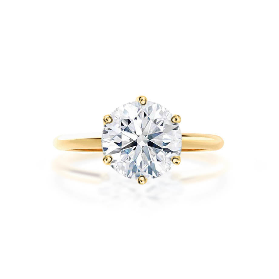 2.50 CT Round Solitaire CVD G/VS1 Diamond Engagement Ring