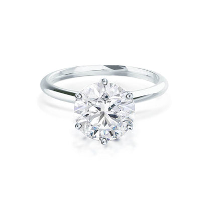 2.50 CT Round Solitaire CVD E/VVS2 Diamond Engagement Ring