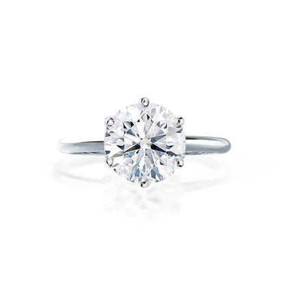 2.50 CT Round Solitaire CVD F/VS1 Diamond Engagement Ring