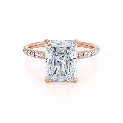 1.20 CT Radiant Hidden Halo CVD G/VS2 Diamond Engagement Ring