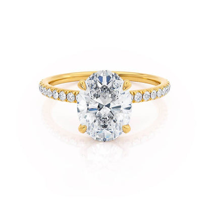 1.50 CT Oval Hidden Halo CVD E/VVS2 Diamond Engagement Ring