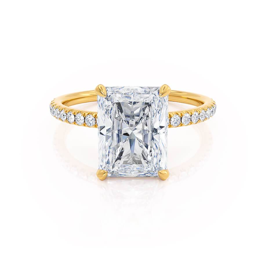 1.50 CT Radiant Hidden Halo CVD G/VVS1 Diamond Engagement Ring