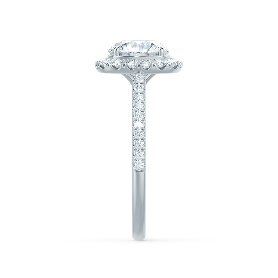 1.20 CT Cushion Halo CVD E/VVS2 Diamond Engagement Ring
