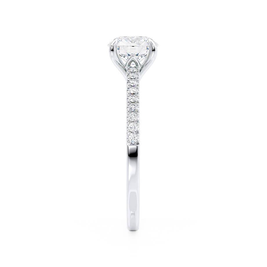 1.0 CT Round Solitaire CVD G/VVS2 Diamond Engagement Ring