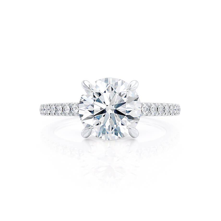 1.0 CT Round Solitaire CVD G/VVS2 Diamond Engagement Ring