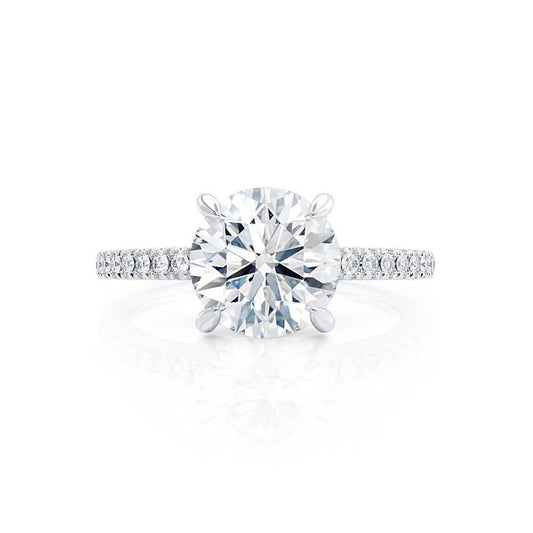 1.0 CT Round Solitaire CVD G/VVS2 Diamond Engagement Ring