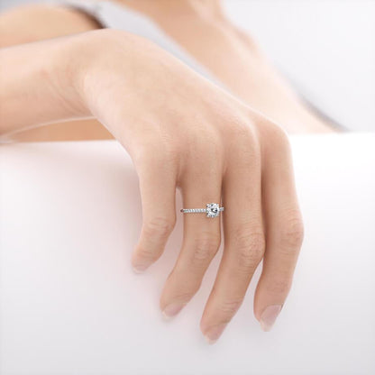 1.0 CT Round Solitaire CVD G/VVS2 Diamond Engagement Ring
