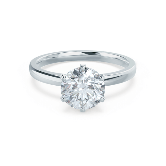 1.50 CT Round Solitaire CVD F/VVS1 Diamond Engagement Ring