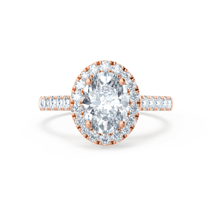 1.50 CT Oval Halo CVD G/VVS1 Diamond Engagement Ring