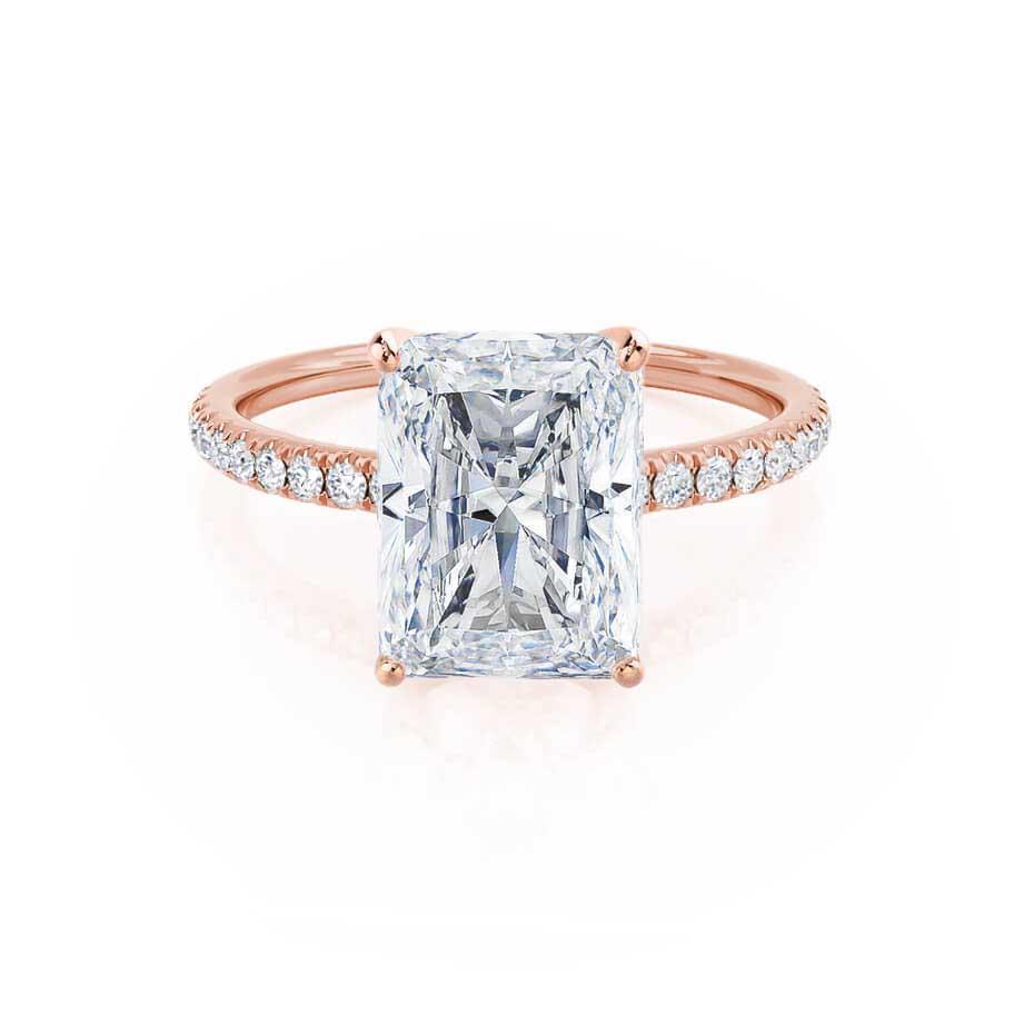 1.50 CT Radiant Solitaire CVD E/VS2 Diamond Engagement Ring