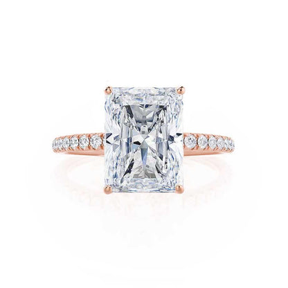 1.50 CT Radiant Solitaire CVD E/VS2 Diamond Engagement Ring