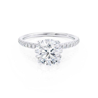 1.0 CT Round Solitaire CVD E/VVS1 Diamond Engagement Ring