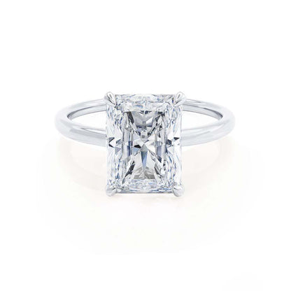 2.0 CT Radiant Hidden Halo CVD F/VVS1 Diamond Engagement Ring