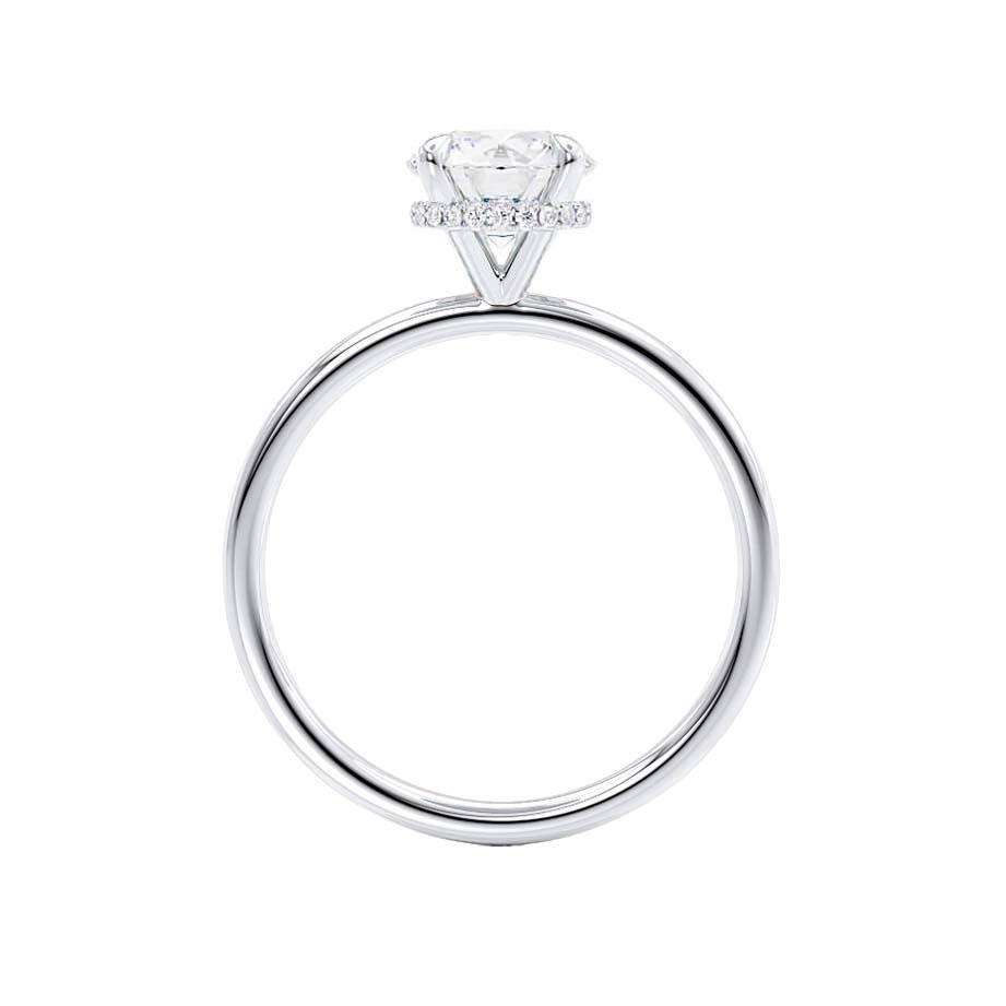 1.50 CT Round Hidden Halo CVD F/VS2 Diamond Engagement Ring