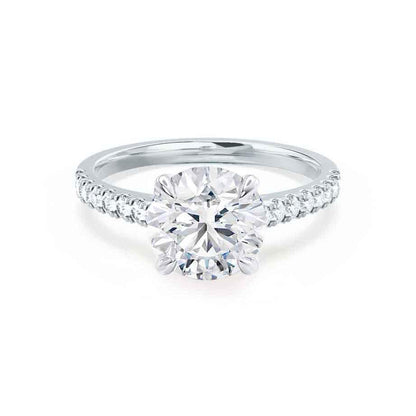 1.0 CT Round Solitaire CVD E/VVS2 Diamond Engagement Ring