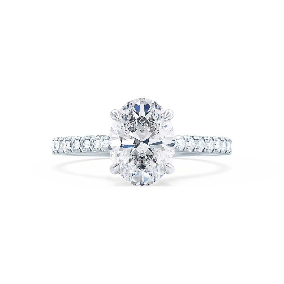 1.50 CT Oval Solitaire CVD F/VVS1 Diamond Engagement Ring